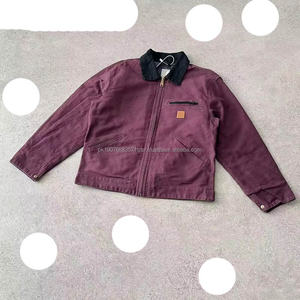 Blouson en jean unisexe Detroit J97 pour homme, style délavé, 100 % coton, coupe ample avec fermeture éclair, idéal pour l'automne - Product Image 6