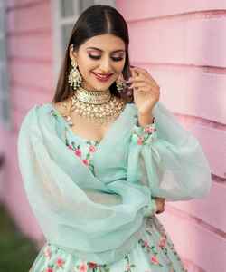 <b>Designer</b> Wedding Collection Cotton Lahenga Choli Wholesale Ethnic Garment Surat Gujarat Textile <b>Market</b> for Special Parties - Product Image 3