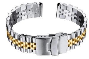 Unisex Luxury GD251 Stainless Steel Smartwatch Band 20-22mm BiColor Adjustable Waterproof Soft Light Breathable Custom Logo - Product Image 2