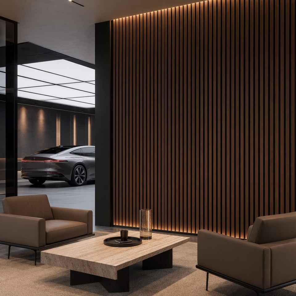 Acoustic Wood Slat Wall Panels Akupanel Sound Absorbing For Furniture ...