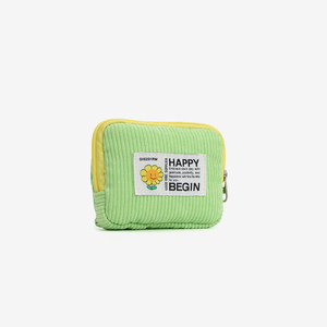 Vintage Corduroy Zipper <b>Pouch</b>-Handmade High Quality Soft Portable Customized Color Unisex 4 in <b>Mini</b> for Coins & Cards - Product Image 2
