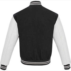 Chaqueta Varsity de béisbol para hombre hecha a medida de alta calidad de lona con cuello levantado Diseño Letterman más vendido - Product Image 6