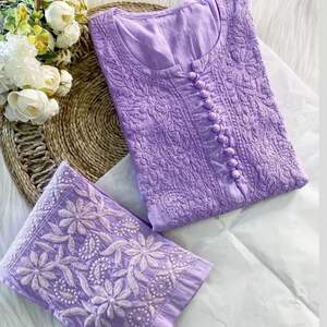 Venta caliente de algodón Kurti Pant Sets Mujeres Mejor Mercado Tendencia Diseñador Ropa de fiesta Última tela Alta calidad Premium Venta al por mayor - Product Image 4