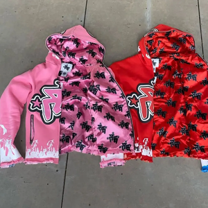 เสื้อฮู้ดผู้ชายทรงโอเวอร์ไซส์ผ้าคอตตอน100% สุดหรูปักตามสั่ง - Product Image 1