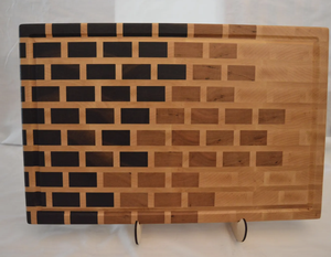 Tabla de Cortar Cuadrada de Madera de Acacia Ecológica de 16 Pulgadas, Juego de Tablas de Cortar con Mango de la India - Product Image 1