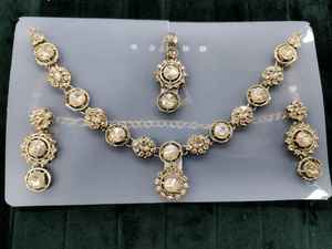 <b>Indian</b> Crystal Shadow Necklace Set for Women Multicolor Necklace set Manufactures Wholesale <b>Jewellery</b>, - Product Image 2