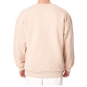 High Quality Wholesale <b>Men</b> <b>Hoodie</b> Custom 100% Cotton Fleece Crewneck <b>Lined</b> Eco-Friendly Gym Training Casual Streetwear Winter - Product Image 2