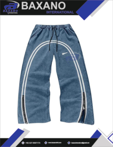 กางเกงวอร์มผู้ชายทรงโอเวอร์ไซส์ สไตล์สปอร์ต สตรีทแวร์ มีแถบข้างเอวสม็อค กันน้ำและกันลม - Product Image 4