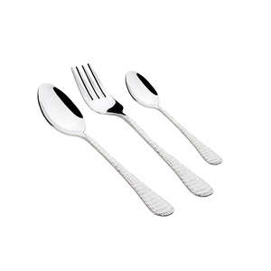 Vaisselle en acier inoxydable poli, design moderne, couverts décoratifs en métal pour la cuisine, les hôtels et les restaurants - Product Image 2