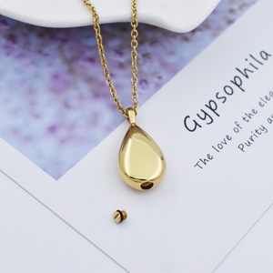 Oro siempre en mi corazón Urna Collares para cenizas Recuerdo Memorial Urna Cremación Joyería Ceniza Colgante para Mujeres Hombres Tamaño personalizado - Product Image 4