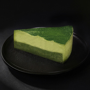 Gâteau au fromage matcha faible en gras, surgelé, taille 8 pouces, avec des flocons de chocolat - Product Image 5