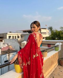 Elegante Sari de Tela Georgette de Boutique India, Diseño Moderno, Exclusivo, para Fiestas, Bodas y Eventos - Product Image 4