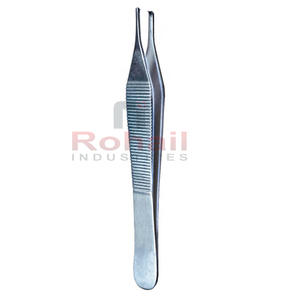 Adson เนื้อเยื่อคีมสแตนเลสที่มีคุณภาพพรีเมี่ยมโดยอุตสาหกรรมโรฮาล RI-DI-0223 - Product Image 4