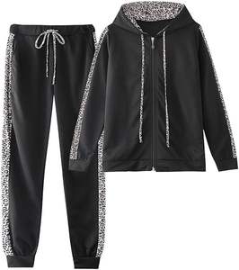 Pantalones de chándal de algodón 100% con estilo para mujer, ropa deportiva informal de diseño superior, chándales lisos transpirables para invierno a bajo precio - Product Image 2