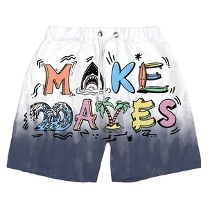 Pantalones cortos de algodón y poliéster de verano con bolsillos laterales, pantalones cortos de bicicleta para hombre, pantalones cortos de playa de baloncesto con estampado personalizado para hombre - Product Image 1