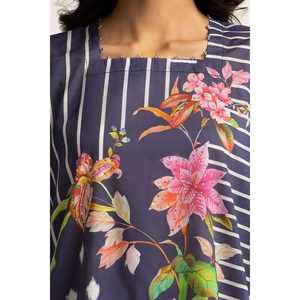 Conjunto de Traje de 3 Piezas con Estampado de Diamantes Azul para Mujer - Product Image 1