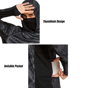 Sudadera con Capucha de Pesca para Exteriores de Manga Larga con Protección Solar UPF 50+ de Alta Calidad, Ropa Deportiva con Malla Transpirable y Protección Solar para Adultos, Talla Grande - Product Image 5