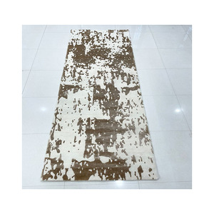 Alfombra anudada a mano de 100 nudos fábrica Indo Nepali tejido hogar hoteles Villas personalizado tibetano lana seda alto corte bajo 3D con logotipo personalizado - Product Image 2