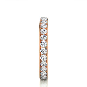 Anillo de Eternidad con Diamantes Cultivados en Laboratorio con Claridad VVS, Oro Sólido Puro de 14k, para Mujer, Ideal para Compromiso, Boda o Fiesta - Product Image 5