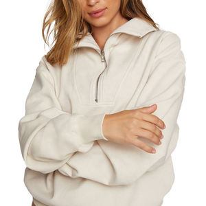 Sudadera de Golf para Mujer, Personalizada al por Mayor, Transpirable, de Secado Rápido, con Cuello Alto, Estampada, de Forro Polar, con Cierre de Cremallera de un Cuarto - Product Image 3