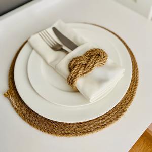 Anneau de serviette en rotin élégant et basique avec un design noué pour la mise en place quotidienne des repas et l'affichage moderne de la table à la maison, fabriqué à la main en Inde - Product Image 5