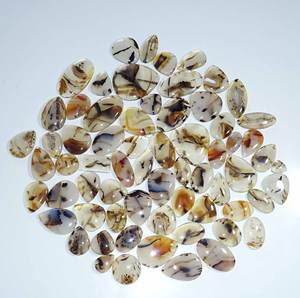 อัญมณีหลวมอาเกตแมนตาน่าธรรมชาติ การทําเครื่องประดับอาเกตแมนตาน่าคาโบชองส์ที่สวยงาม และอัญมณีขัดเงาด้วยมือที่ดี - Product Image 2