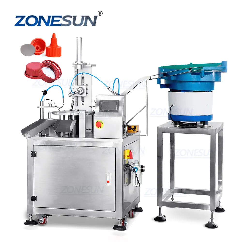 ZONESUN ZS-WIM01 Автоматическая обрабатывающая машина для пластичных Индукционная крышки подкладочная машина алюминиевой фольги вата вкладывания изоляционной бумаги для запайки