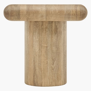Vente chaude Table d'appoint de lit en bois de manguier avec pied de base de flûte pliable pour chambre salon ou hôtel - Product Image 4