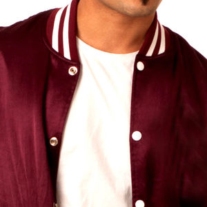 Vestes en toile bomber de baseball avec logo brodé personnalisé, respirantes, à capuche, d'hiver, OEM, décontractées, pour hommes - Product Image 5