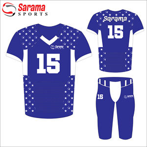 Fútbol americano Jersey Tackle sarga uniforme conjunto transpirable impreso técnicas bandera uniformes - Product Image 1