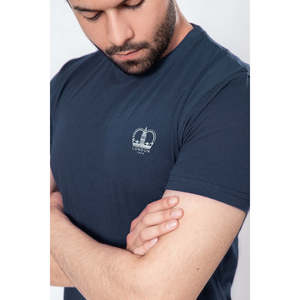 REGAL 100% Cotton Crew Neck Slim Fit T-Shirt Breathable Jersey Custom Label Street Style 180g Summer Wear Short Solid Logo - Product Image 3