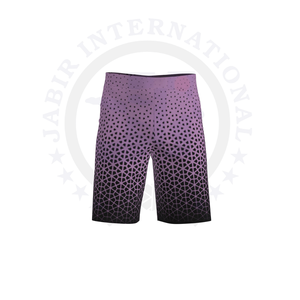 Pantalones cortos informales de secado rápido para hombre, pantalones cortos de playa de malla de poliéster con estampado personalizado y cintura elástica, método de tejido de punto ecológico - Product Image 1