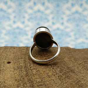 Bague en argent massif 925 personnalisée faite à la main diamant taille ovale pierre naturelle numéro motif déclaration Style Labrodite pierres précieuses mariages - Product Image 2