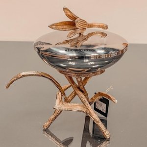Cuenco de Metal de latón tradicional Idea de regalo hecha a mano Cuencos de lujo para servir Premium Diseño de estatua humana de grado alimenticio - Product Image 6