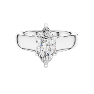 Anillo de Diamante de Laboratorio Marquise de 2.00 CT para Mujer, Claridad VVSVS EF, Oro de 18KT, 14KT, 10KT y Plata 925, Oro Rosa, Amarillo, Blanco - Product Image 1