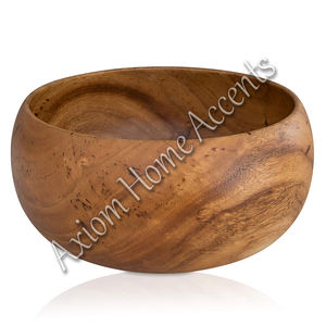 Axiom Home Accents Diseñador de calidad premium Centro de mesa de madera Cuenco Decoración de granja moderna Uso de comedor de frutas rústicas clásicas - Product Image 4