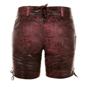 Custom Made Bavarian Traditional Antique Leather <b>Shorts</b> Genuine Goat Leather Trachten Oktoberfest Lederhosen <b>Overalls</b> Flat Waist - Product Image 4