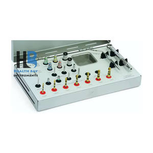 Health Bay Instruments Kit de perceuses chirurgicales dentaires en acier inoxydable Pilotes hexagonaux à couple universel pour outils d'implant - Product Image 4