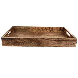 Plateau en bois classique fait à la main en bois pour accessoires de cuisine-15 "de MZ INTERNATIONAL - Product Image 3