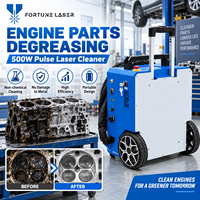 Machine de dégraissage au laser pulsé pour pièces de moteur, système de nettoyage de surface industriel portable pour l'élimination de l'huile et de la graisse