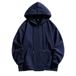 Sudadera con Capucha Personalizada Unisex con Cierre, 100% Algodón, Sudadera con Capucha de Alta Calidad para Hombre con Estampado Puff en Felpa Francesa - Product Image 1