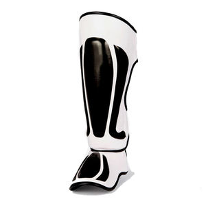 Dynamic Leather <b>Shin</b> Guards for Football Players Designed to Protect Against Impacts and Hits While Maintaining Flexibility - Product Image 5
