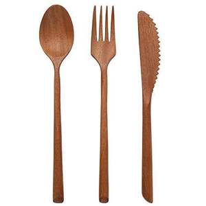 Great quality <b>wooden</b> spoon fork knife <b>cutlery</b> set admirable design <b>cutlery</b> set for dinnerware table decor <b>cutlery</b> set - Product Image 2