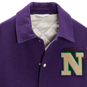 Chaqueta Universitaria Estilosa y Económica al por Mayor para Jóvenes, Adultos y Moda Urbana, con Logotipo Frontal, Impermeable, con Capucha y Cuero - Product Image 5