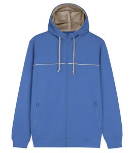 Ropa de calle de moda para hombre de fabricante personalizado OEM Sudadera con capucha y cremallera completa con dos bolsillos Sudaderas con capucha Tops Ropa Color sólido - Product Image 6