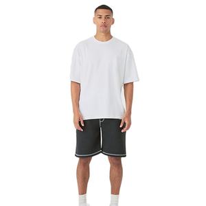 เสื้อตัวสั้นของผู้ชายแฟชันแนวสตรีทแฟชั่นสำหรับฤดูร้อนสินค้าใหม่ทำจากผ้าเฟรนช์เทอร์รี่ใส่ได้ปกติใส่ได้พอดีตัว - Product Image 5