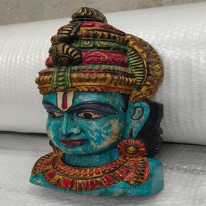 Custom Made Wooden Intricately Designed Statue in Darker Tones and Ornate Elements Add to Its Artistic Appeal. Ideal for Gifting - Product Image 2