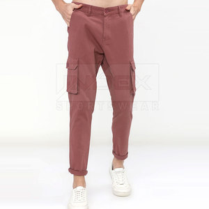 2024 nouveau Style hommes décontracté confortable Nylon Cargo pantalons de survêtement léger respirant uni teint empilé motif 100% coton - Product Image 1