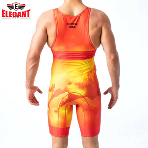 เสื้อกล้ามนักมวยปล้ำสำหรับผู้ชายชุดออกกำลังกายทำมือพิมพ์ลายซับลิเมชัน - Product Image 3