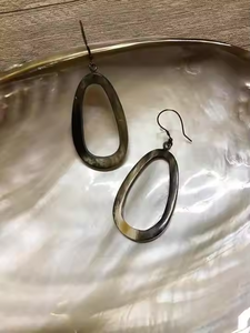 Bijoux d'oreilles femme fille Boucles d'oreilles corne de boeuf Bijoux par crescent crafts - Product Image 3